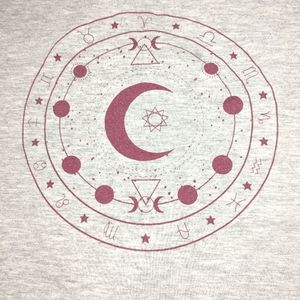 Zodiac Tank Racer Back Teardrop Cutout XL(15-17) Horoscope Astrology Stars